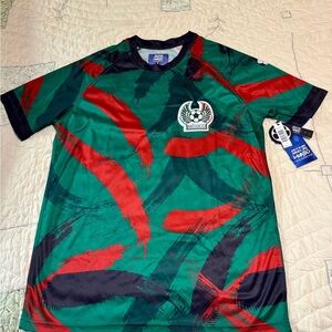 Mexico 🇲🇽 Kappa Green and Red Graphic Soccer Jersey